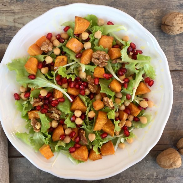 insalata patate dolci e ceci