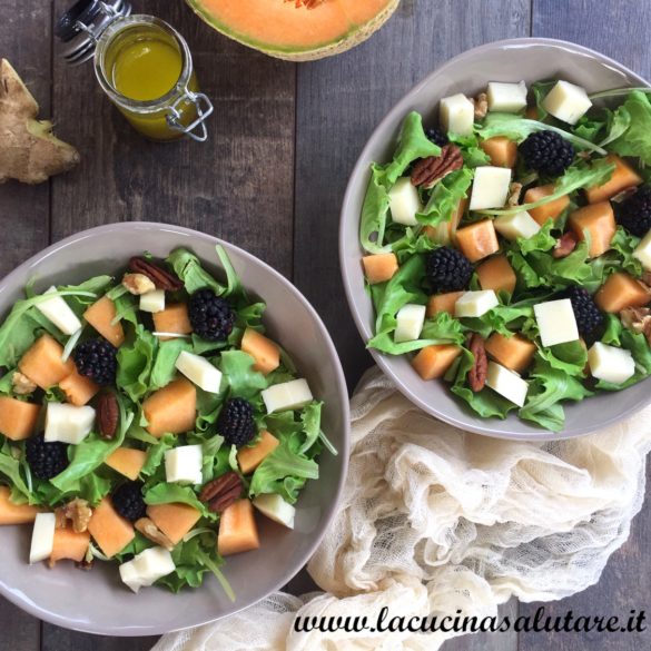 insalata con melone e more