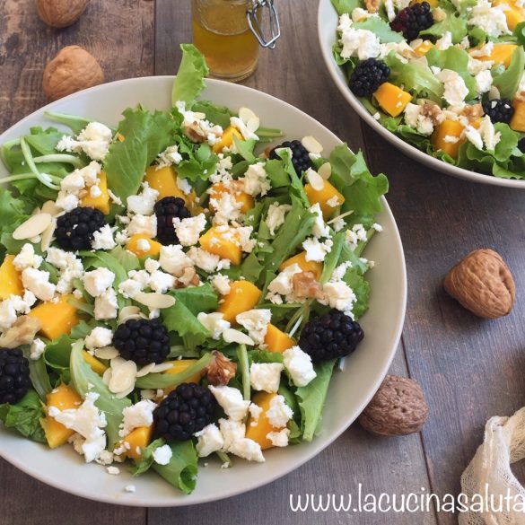 insalata di mango e more