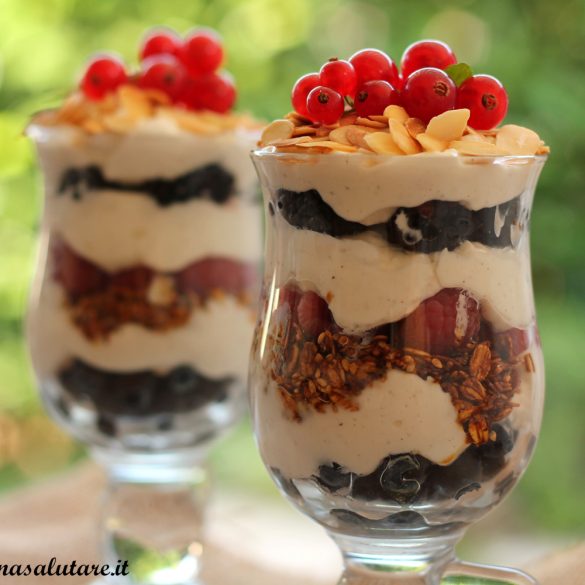 overnight porridge frutti di bosco