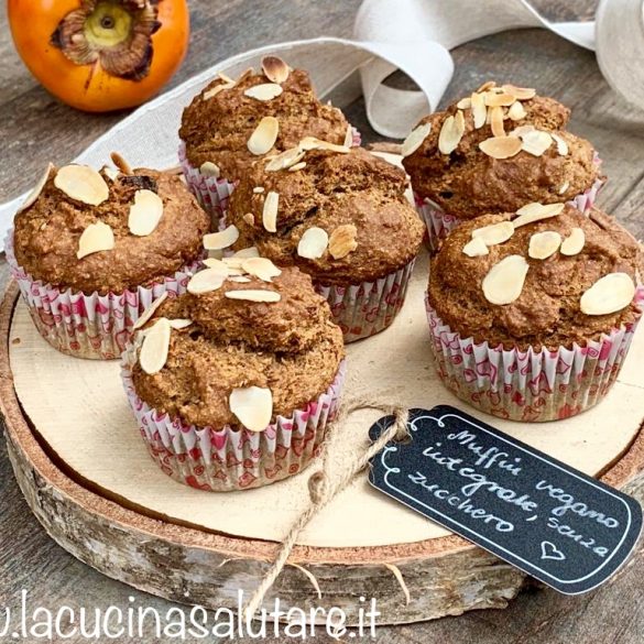 muffin vegani senza grassi e zuccheri