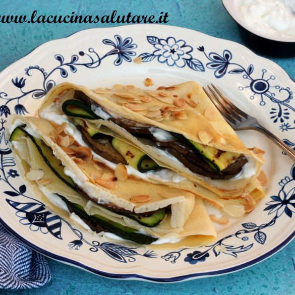 crespelle con verdure grigliate