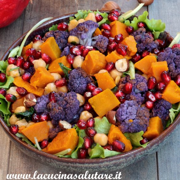 Insalata autunnale di cavolfiore e zucca al forno