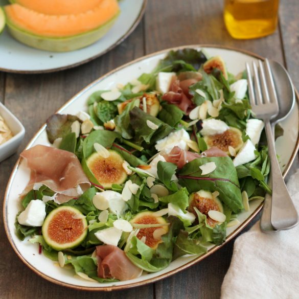 insalata di fichi e mozzarella con la salsa di miele insalata con fichi