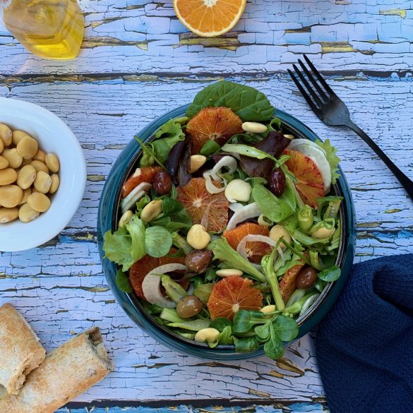 insalata di arance e lupini insalata con lupini