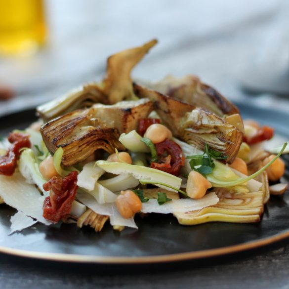 insalata di carciofi e puntarelle
