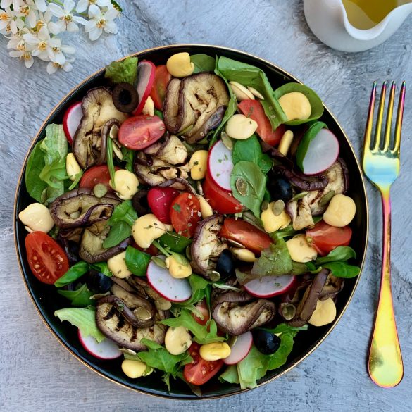 insalata di melanzane e lupini