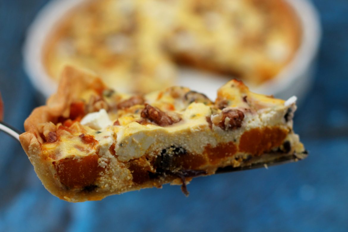 torta salata con zucca