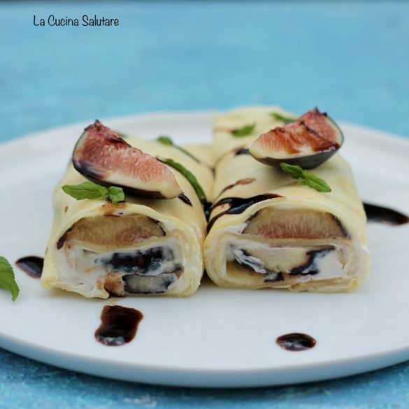 crespelle con ricotta e fichi crepes con fichi e ricotta