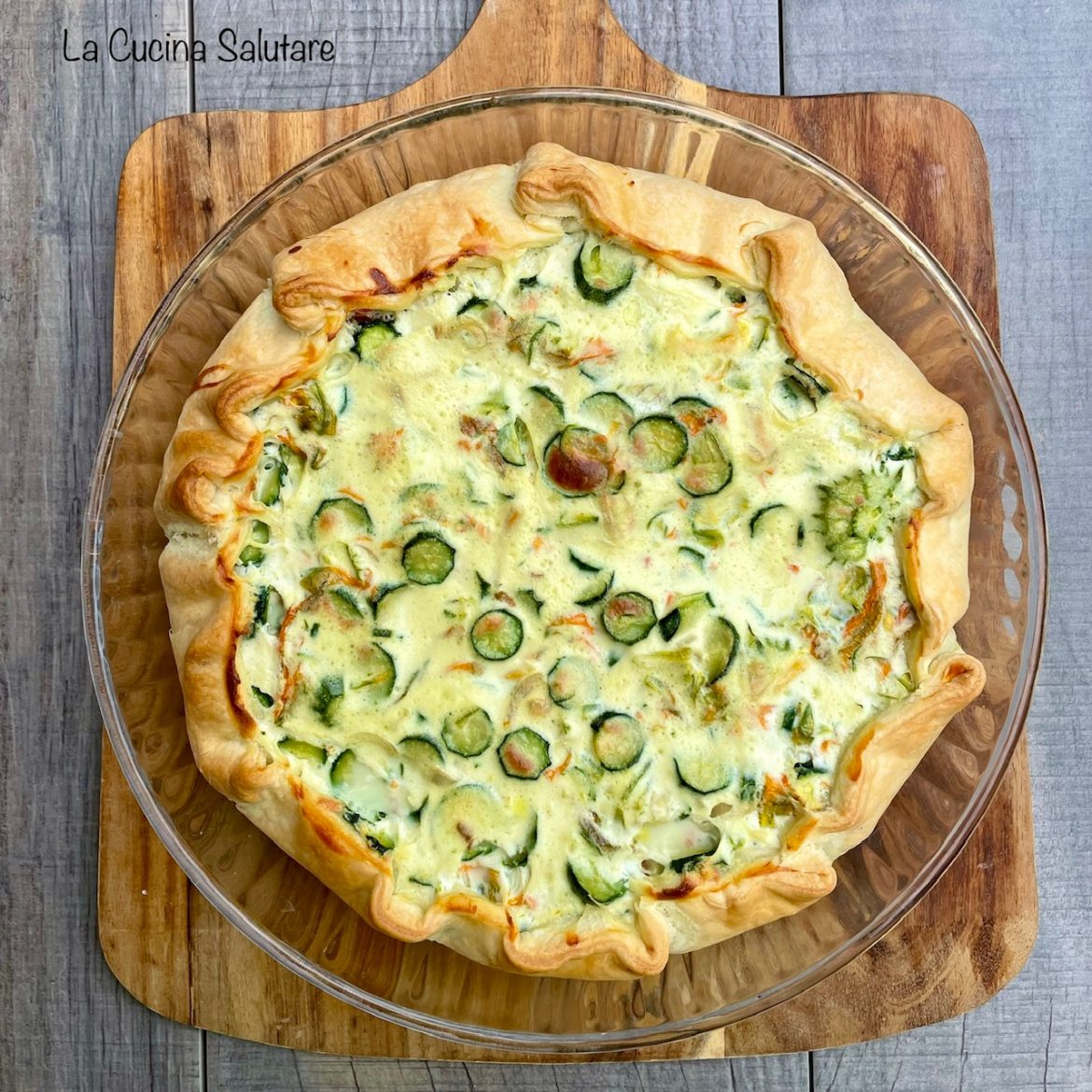 Torta salata con zucchine mignon