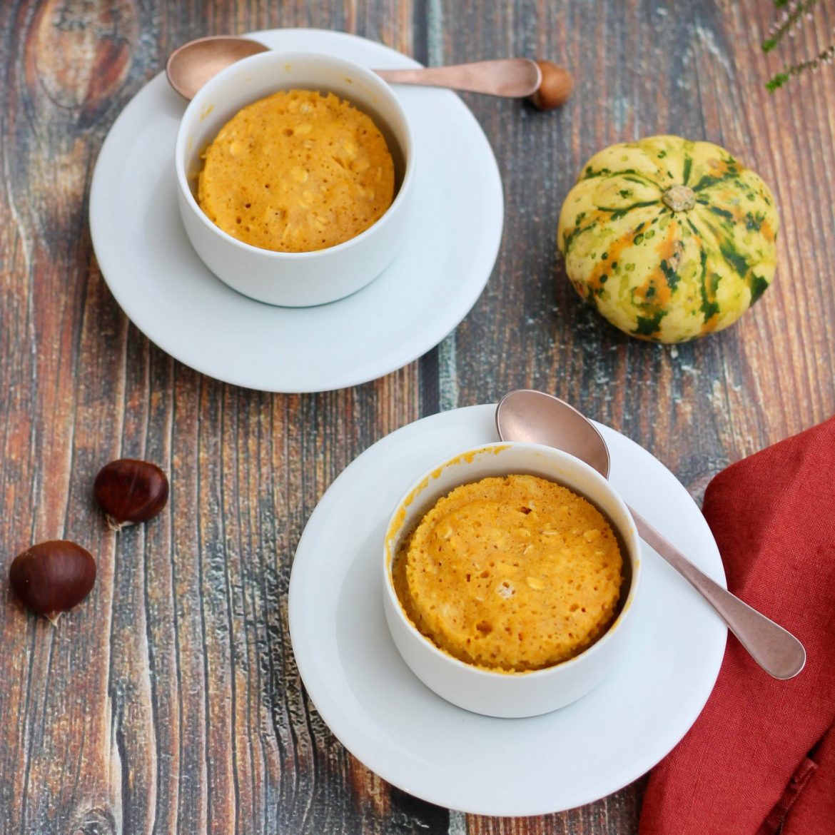 mug cake alla zucca